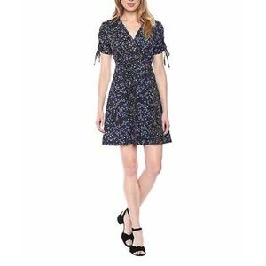 Tie-Sleeve Surplice Mini Dress NWT size 10